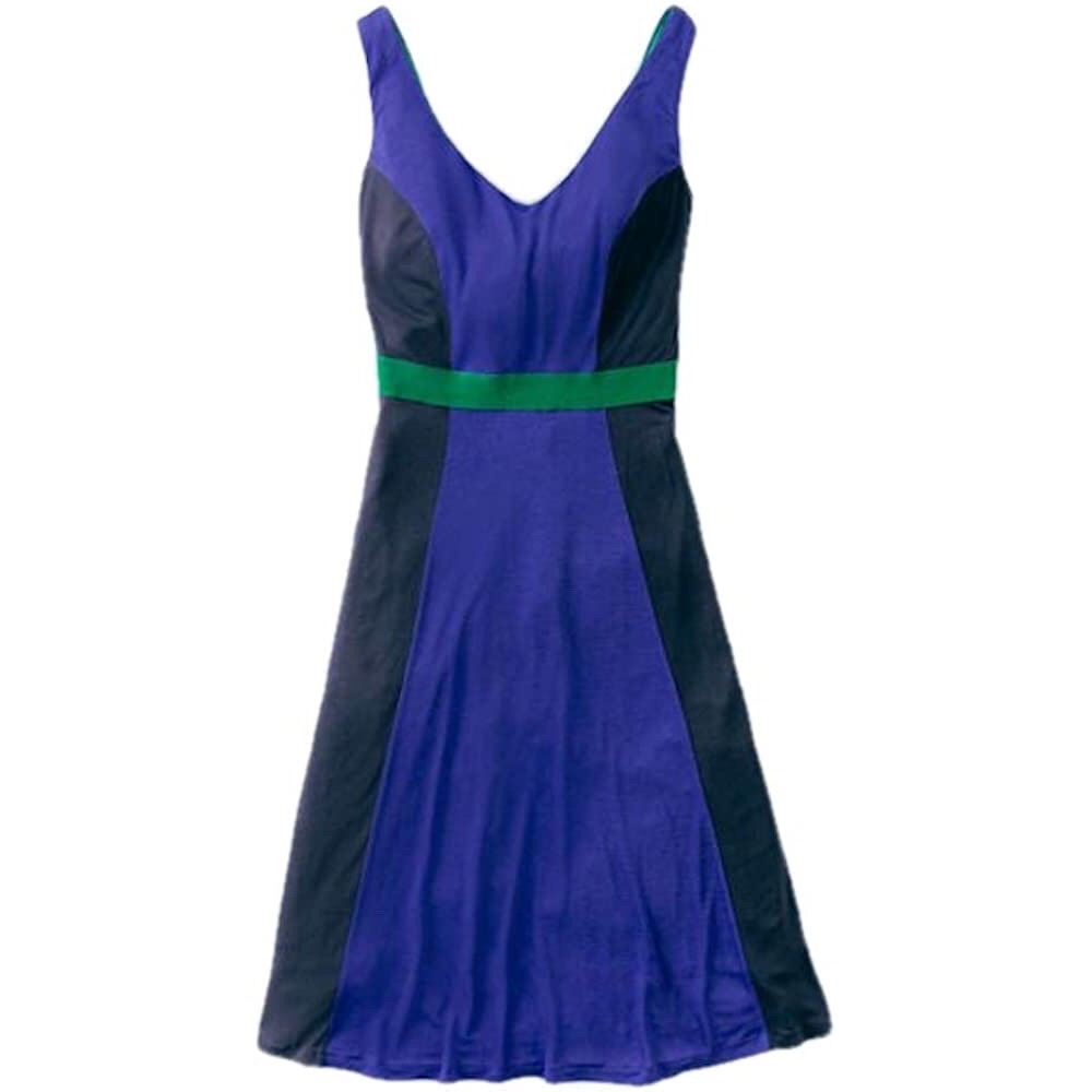 Boden Louisa Blue Black Colorblock Sleeveless Dress 2